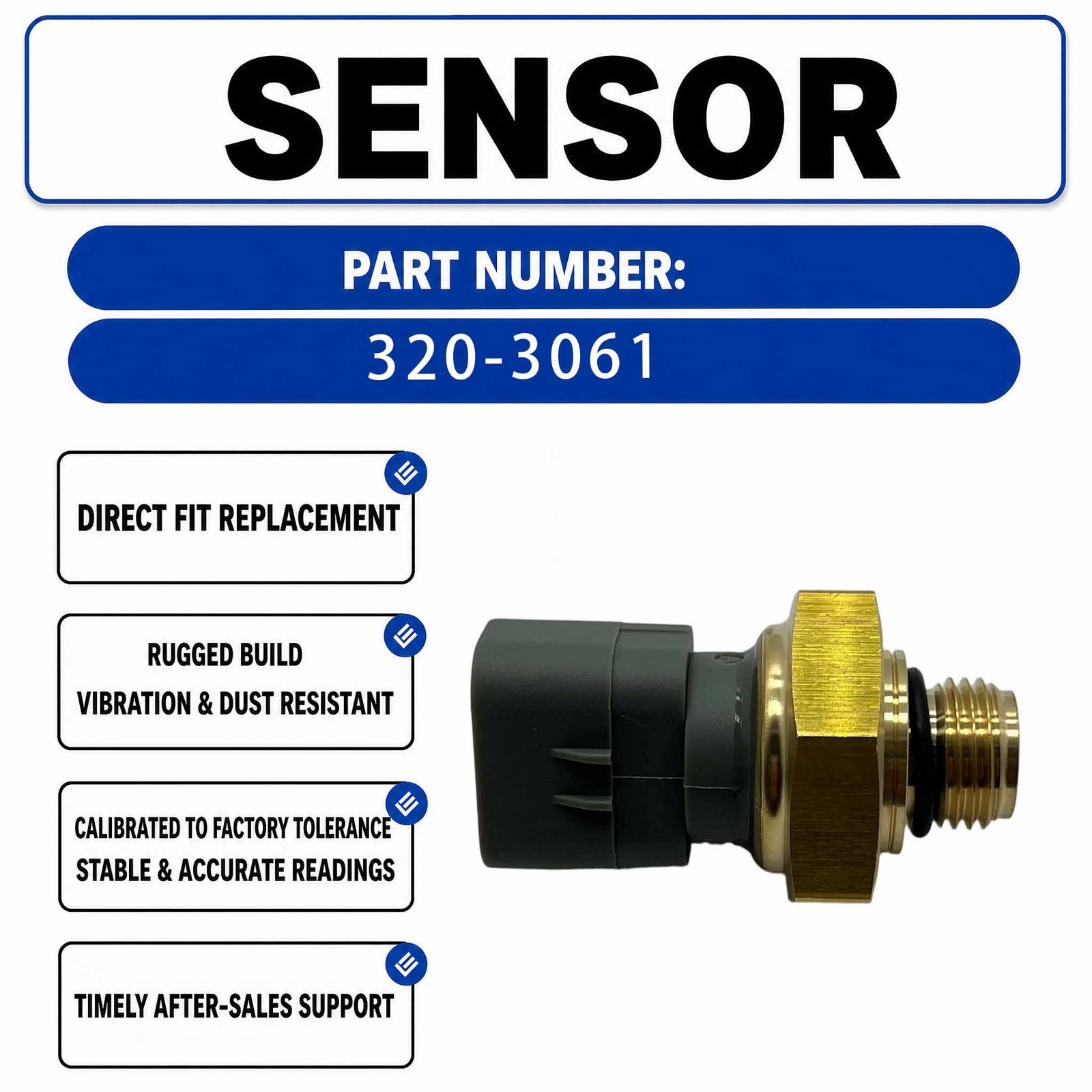 320-3061 3203061 Pressure Sensor For Caterpillar CAT CS-56B CS-68B CS-54B