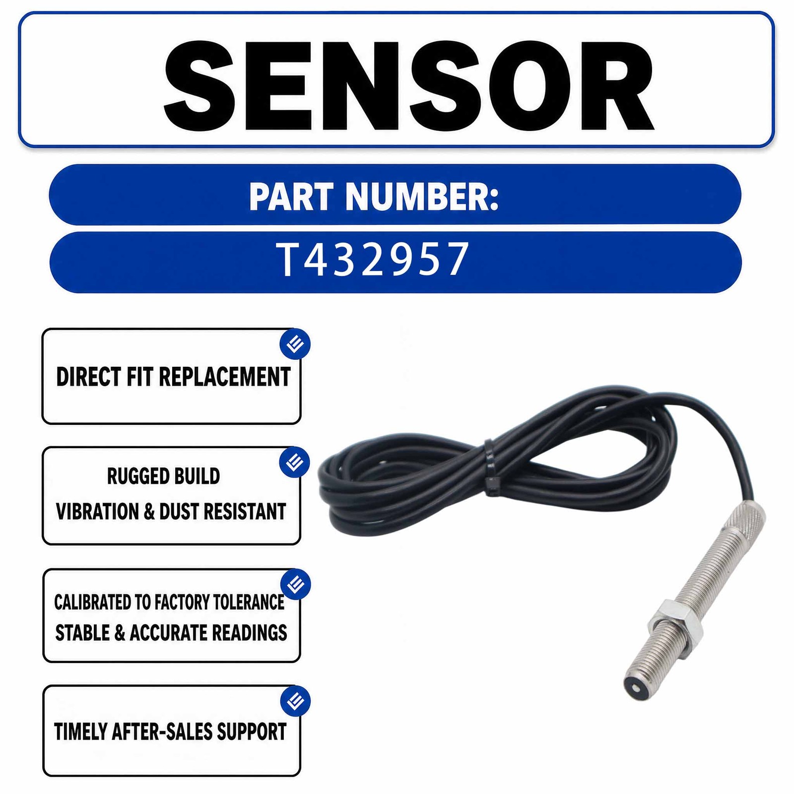 2868A006 2848A006 994-220 994220 Speed Pick-up Sensor For Perkins 1004-4T