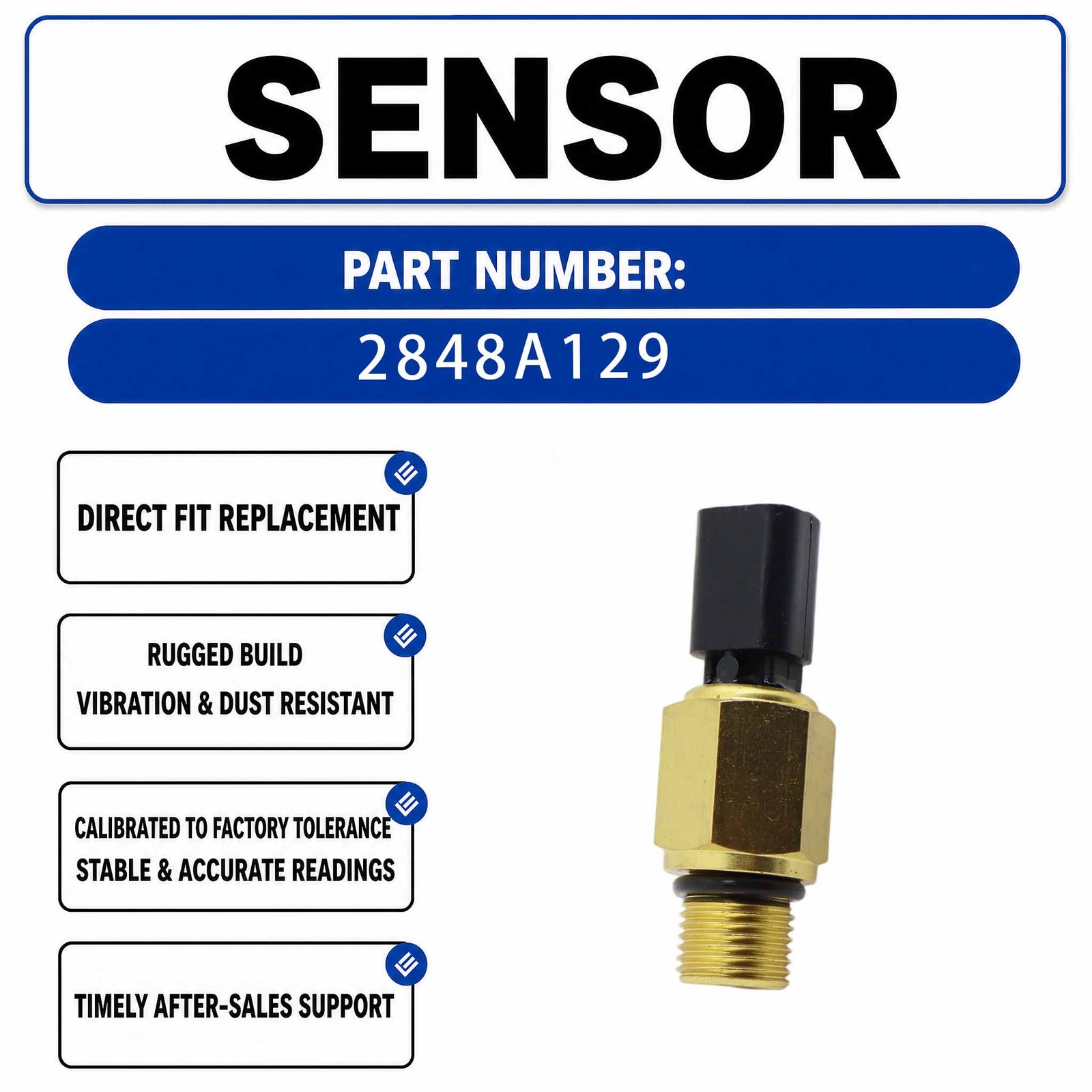 2848A129 Water Temperature Sensor Switch For Perkins Engine 1103A-33 1103A-33T