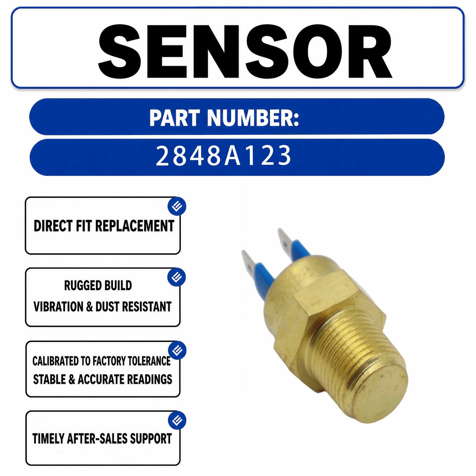 Water Temperature Switch Sensor 2848A123 For Massey Ferguson Tractor 3065 3080
