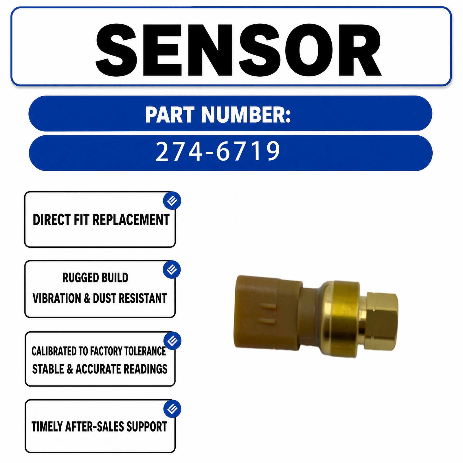 Pressure Sensor 274-6719 2746719 For Caterpillar CAT 777G 777E 796 AC 773GC 772