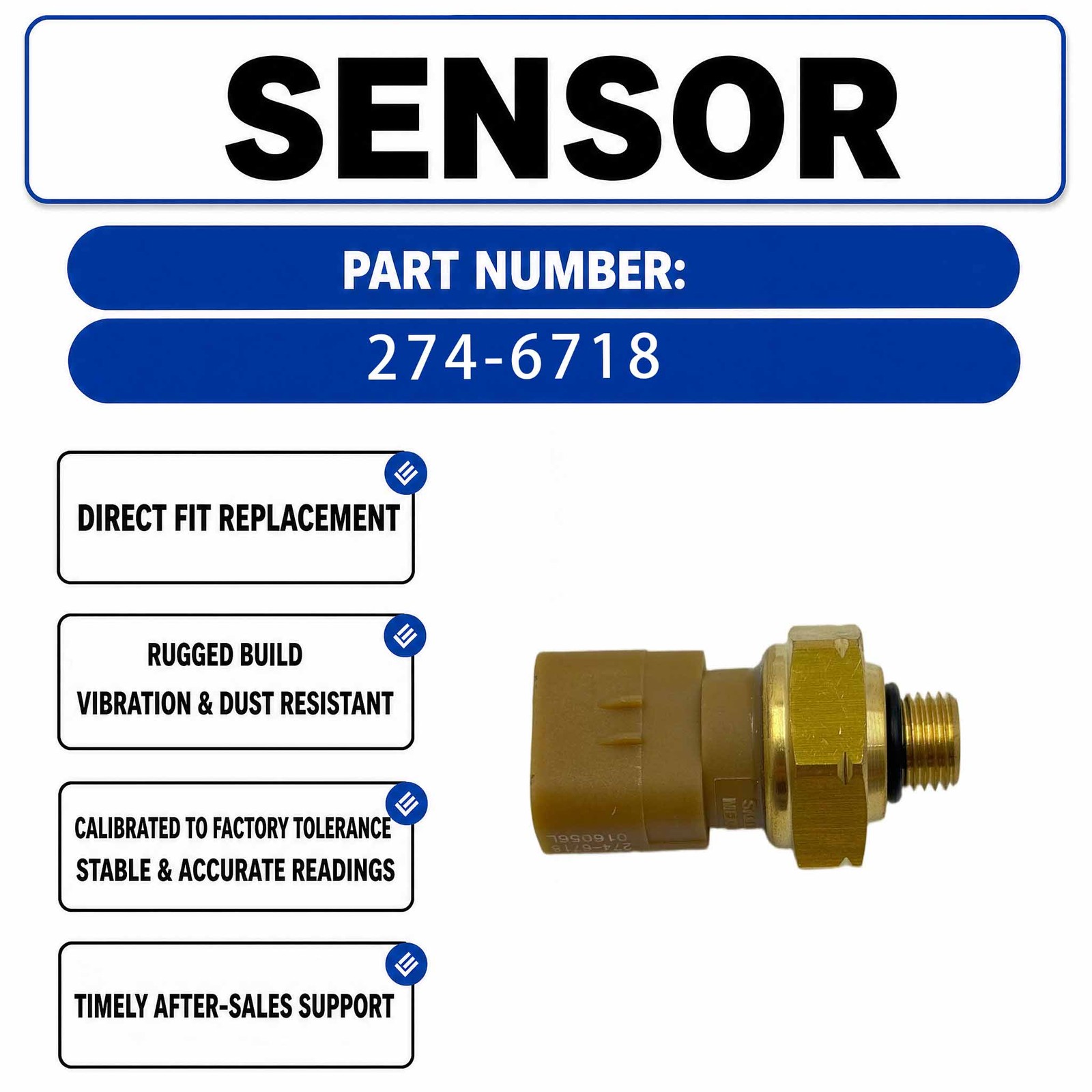 274-6718 2746718 Pressure sensor For Caterpillar CAT MD5150C MD6290 MD5125