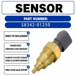 Water Temperature Sensor S8342-01250 For Kobelco SK200-8 Excavators