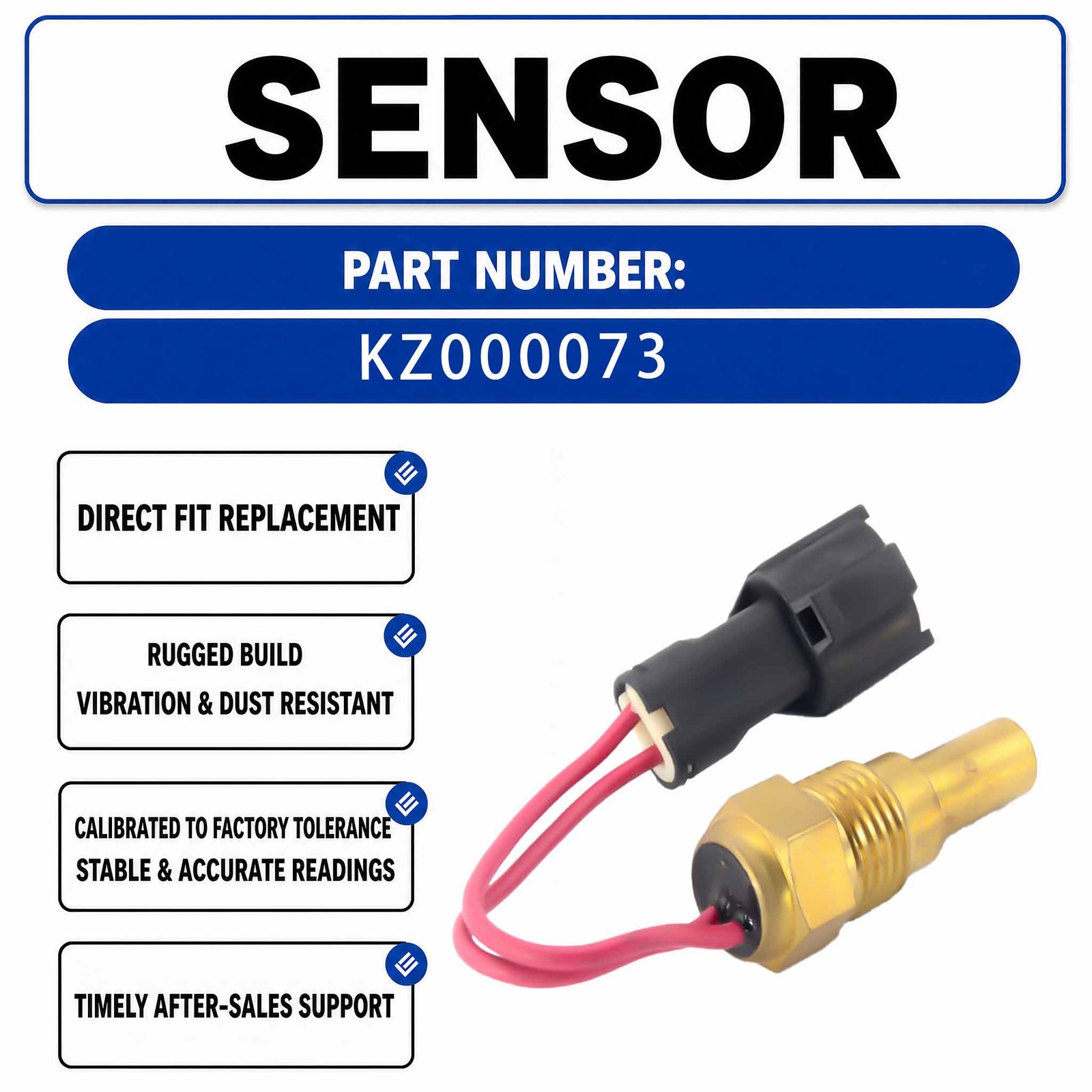 Water Temperature Sensor HM-A40009 For Sumitomo SH200 SH120A1 Excavators