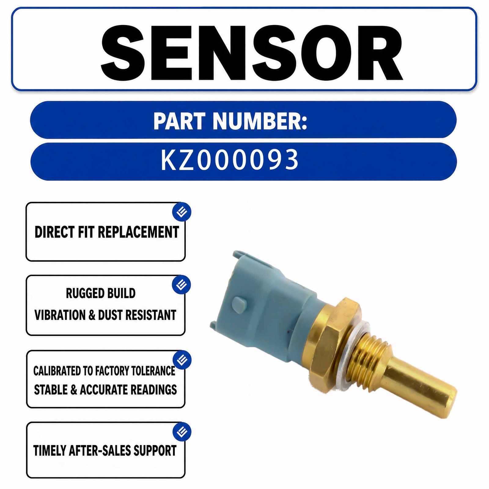Water Temperature Sensor VOE20513340 For Volvo EC210 Excavators