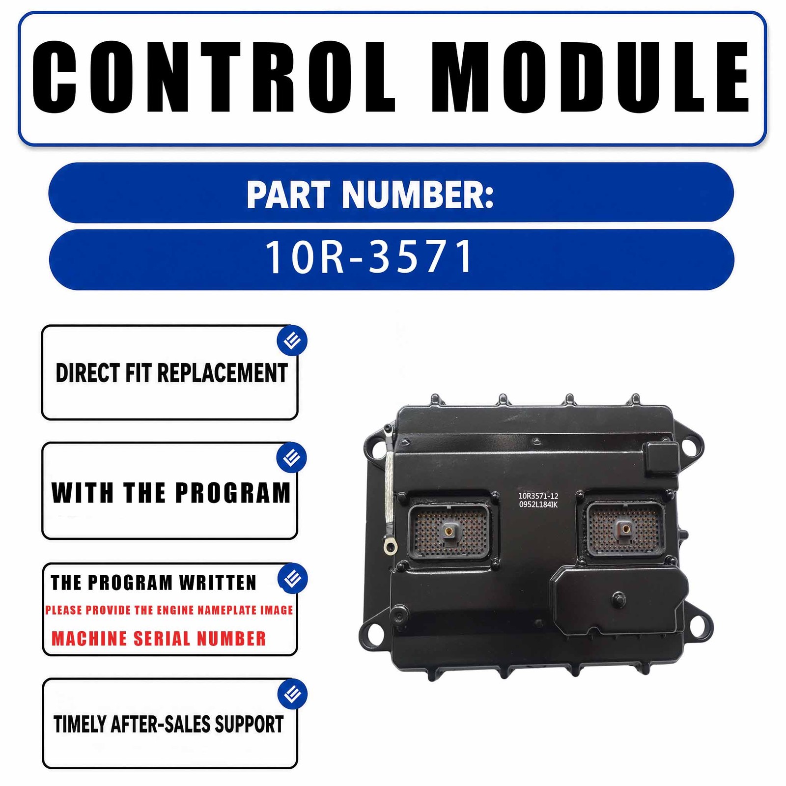 10R-3571 With program ECM Electronic Control Module For Caterpillar CAT 953C