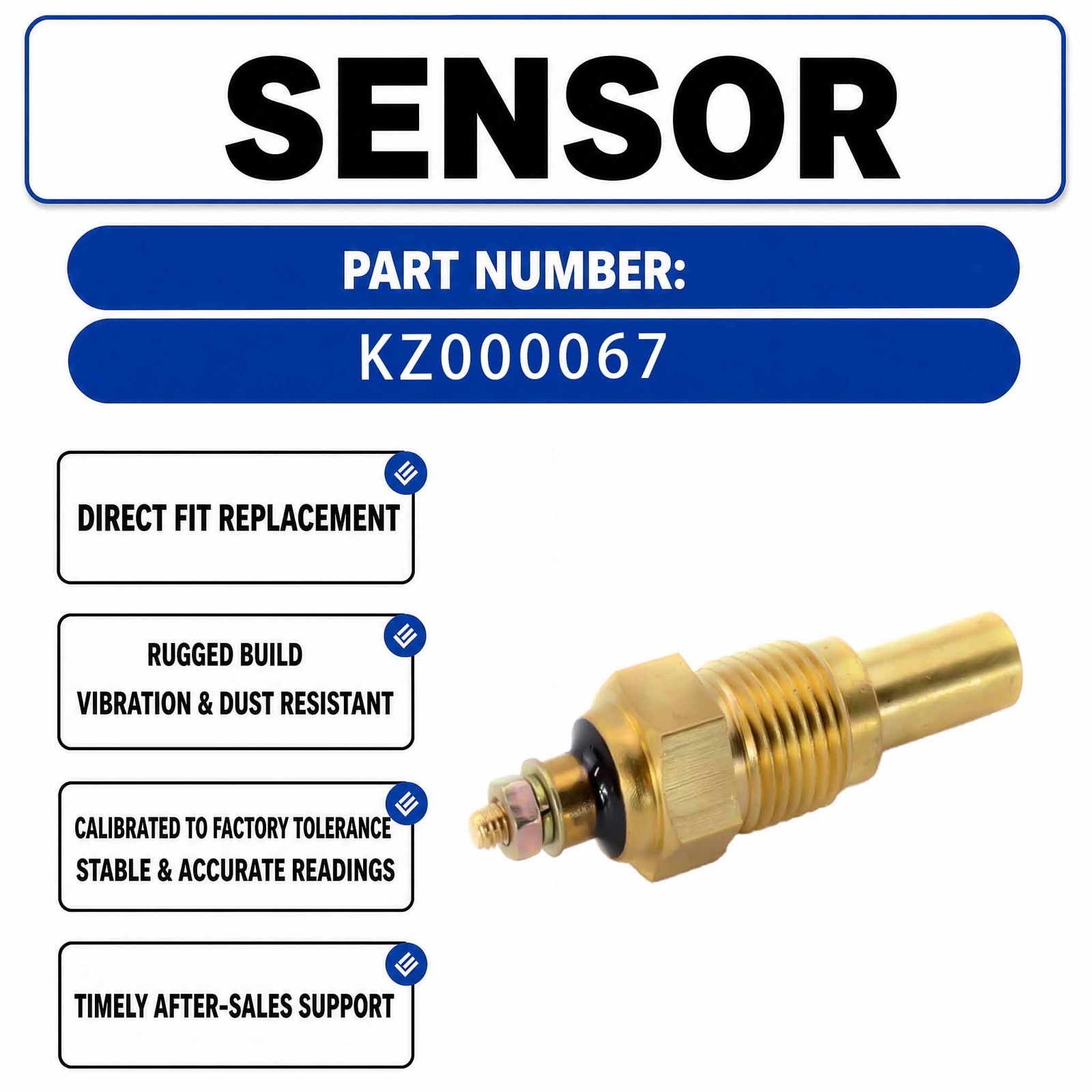 KZ000067 Water Temperature Sensor For Hitachi EX200-5 EX870-3 EX200 EX220