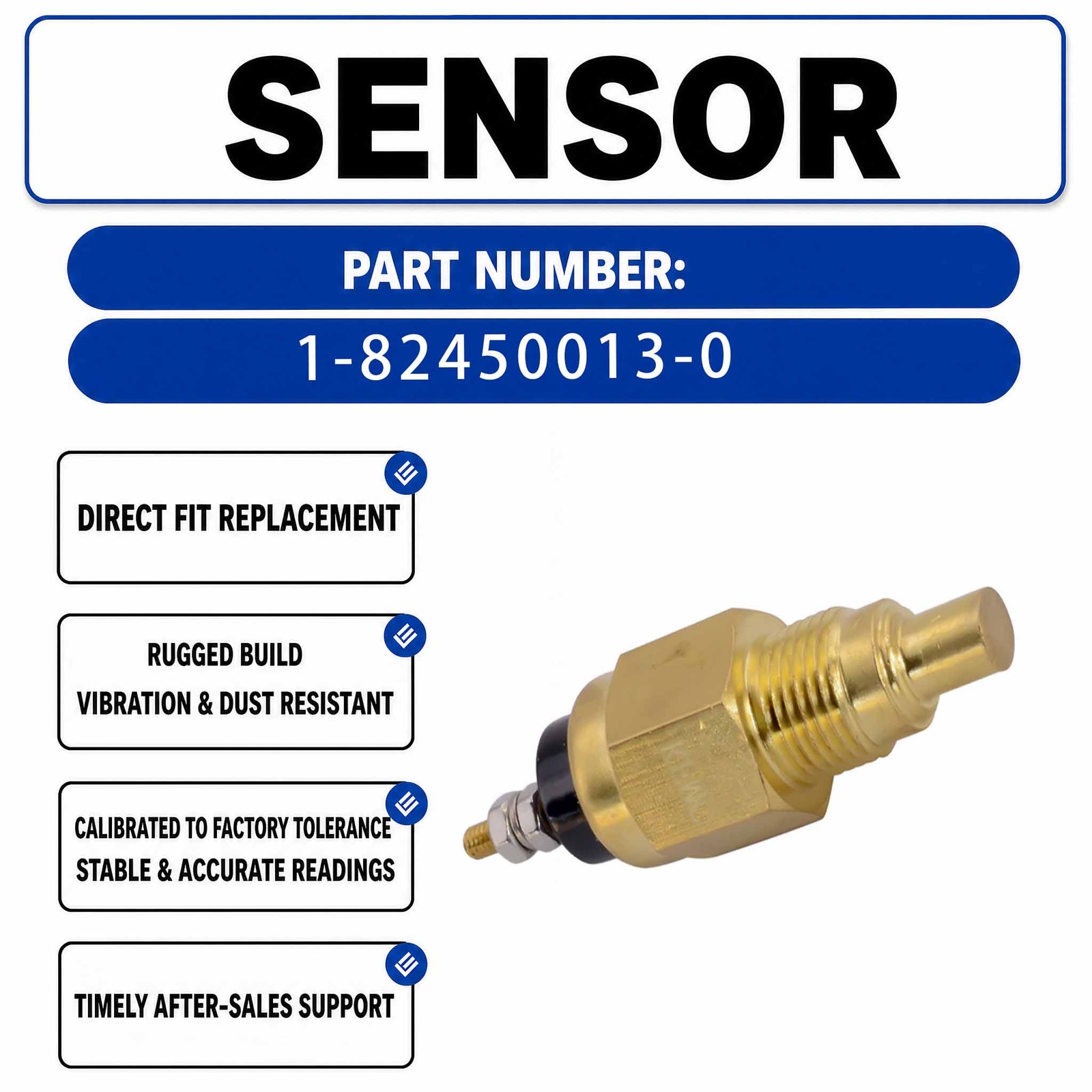 Water Temperature Sensor HM-A40016 1-82450013-0 KZ000080 For Hitachi EX200-2