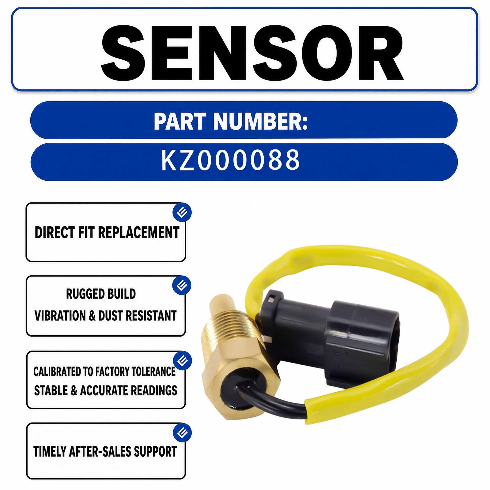7861-92-3380 Water Temperature Sensor For Komatsu PC200-6 PC220-6 Crawler