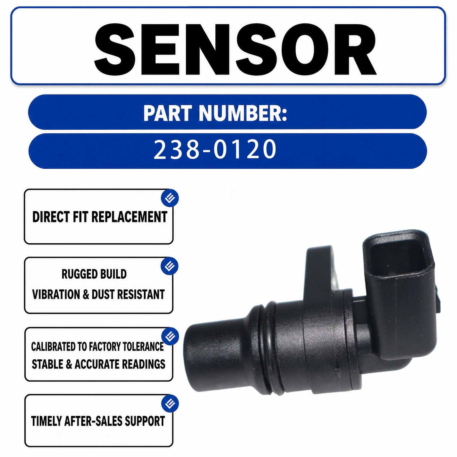 Speed Sensor 238-0120 For Caterpillar CAT Telehandler TH407C TH337C