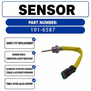 10A 2-pin passive temperature sensor 191-6587 1916587 For Caterpillar CAT 950G