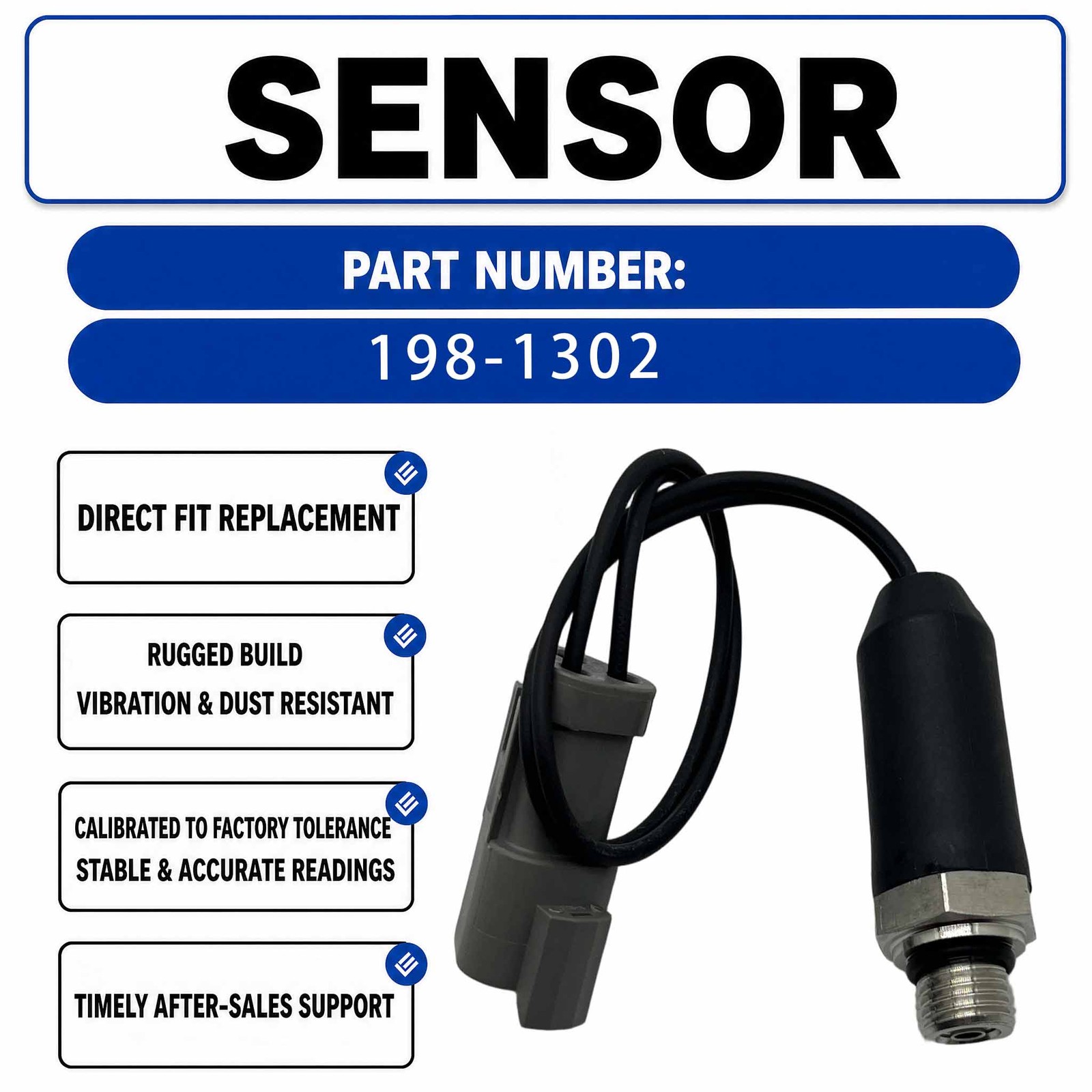 Engine oil sensor pressure switch 198-1302 For Caterpillar CAT 320B S 320B N