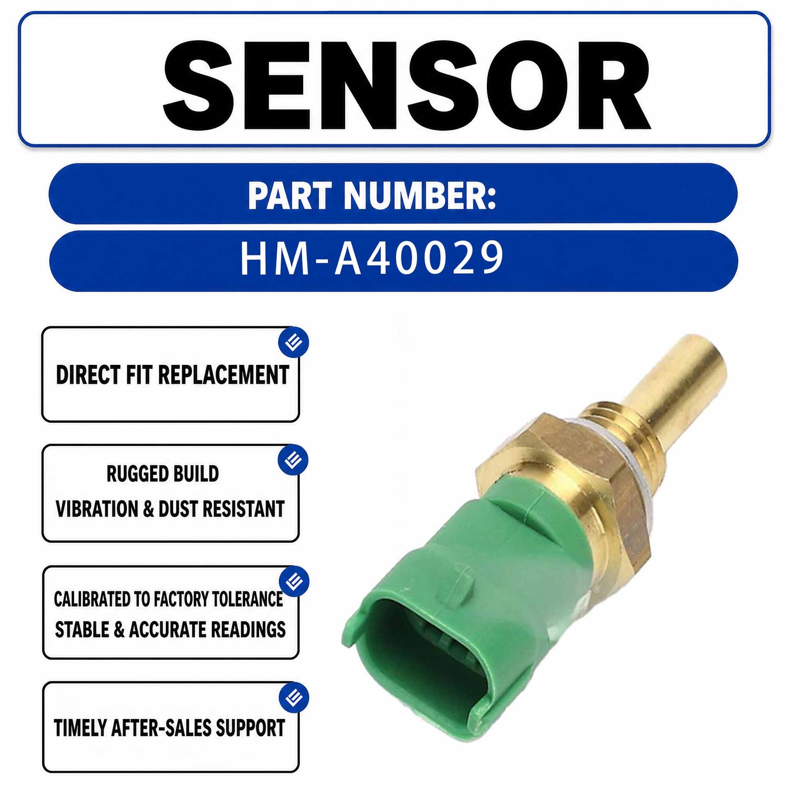 KZ000093 Water Temperature Sensor For Volvo EC210B EC140B EC240B EC290B EC360B