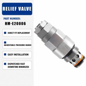 Relief Valve HM-E20006 900283 For R300-9 Excavator