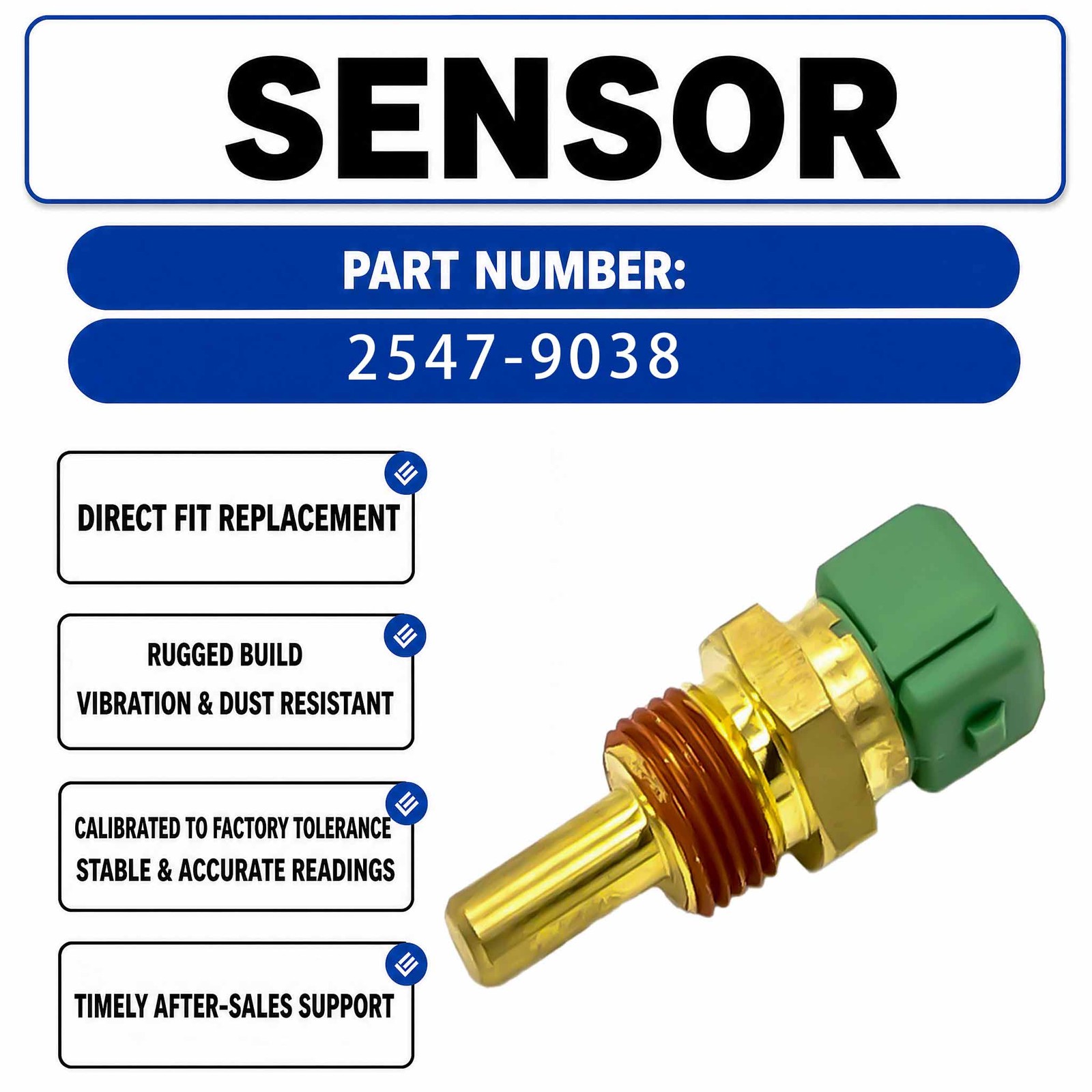 HM-A40019 2547-9038 KZ000083 KHGA2 Water Temperature Sensor For Doosan DH220-5