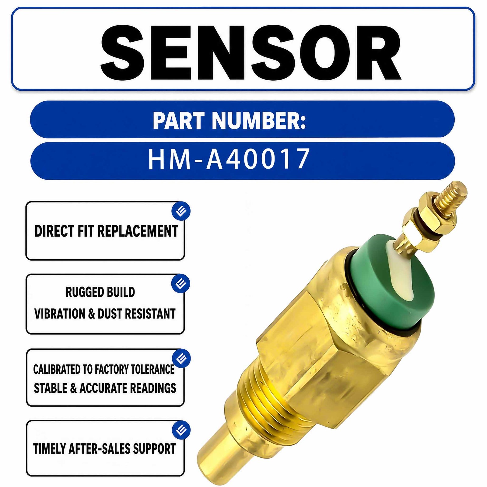 1307 Water Temperature Sensor For Hitachi EX200-5 Crawler Excavators