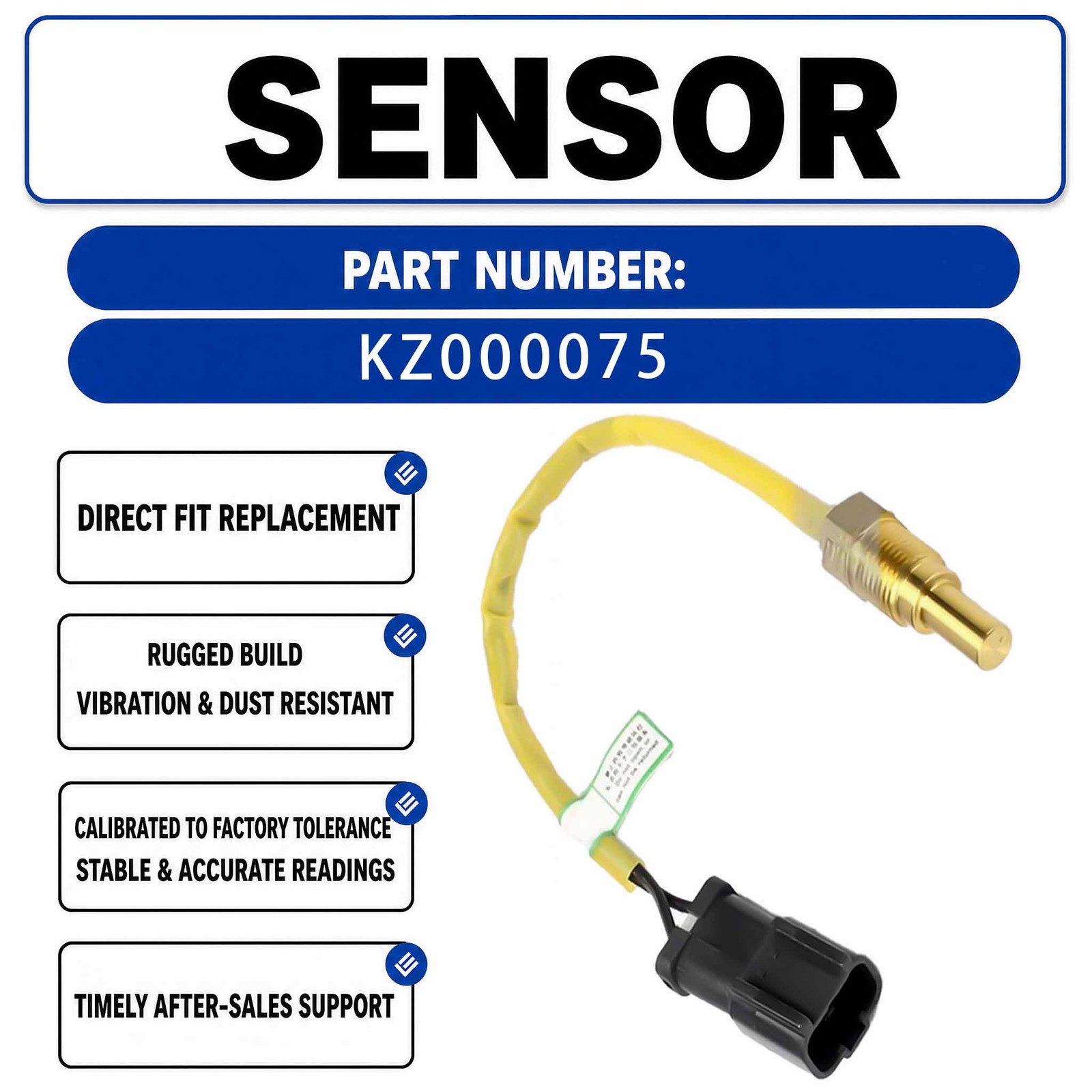 6D95 Water Temperature Sensor For Komatsu PC200-6(6D95) PC100-5 PC200-5