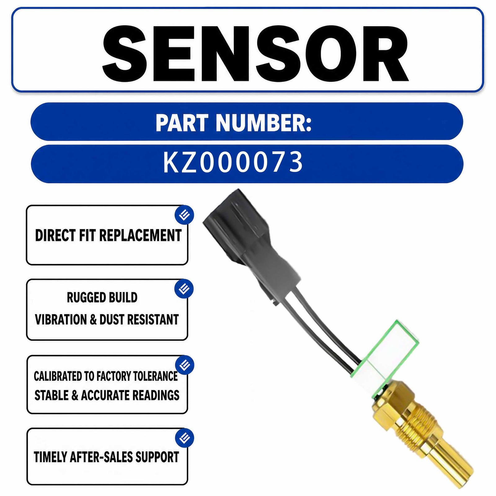 Water Temperature Sensor KHR1017 For Sumitomo SH200 SH120A1 Crawler Excavators