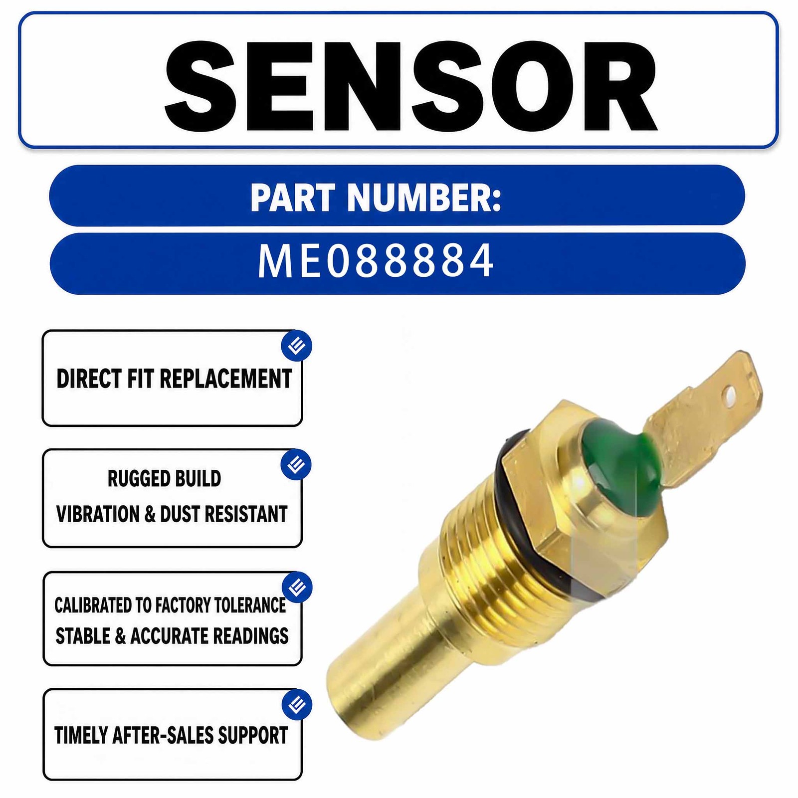 HM-A40004 ME088884 KZ000068 Water Temperature Sensor For Mitsubishi 6D31 Engine