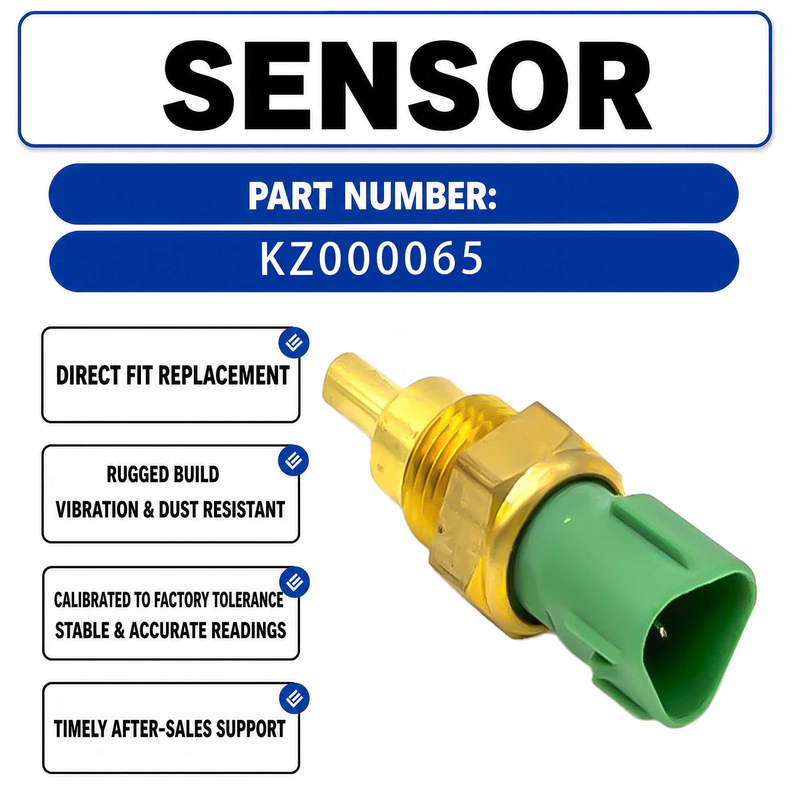 Water Temperature Sensor HM-A40001 For Sumitomo SH350A5 Excavato Isuzu 6HK1
