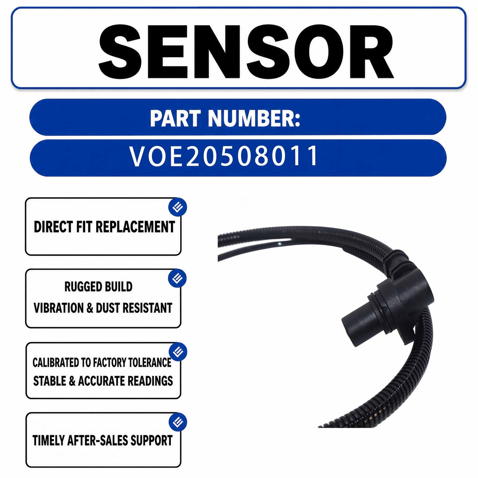 VOE-20508011 VOE20508011 Crankshaft Speed Sensor For Volvo EC330B EC330C EC360C