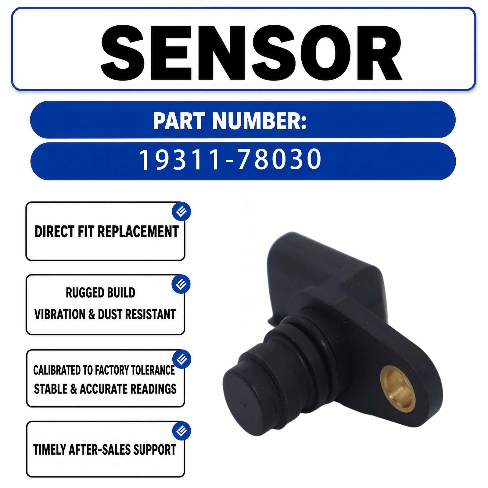 Crankshaft Position Sensor 19311-78030 89410-1570A For Hino J08E Engine