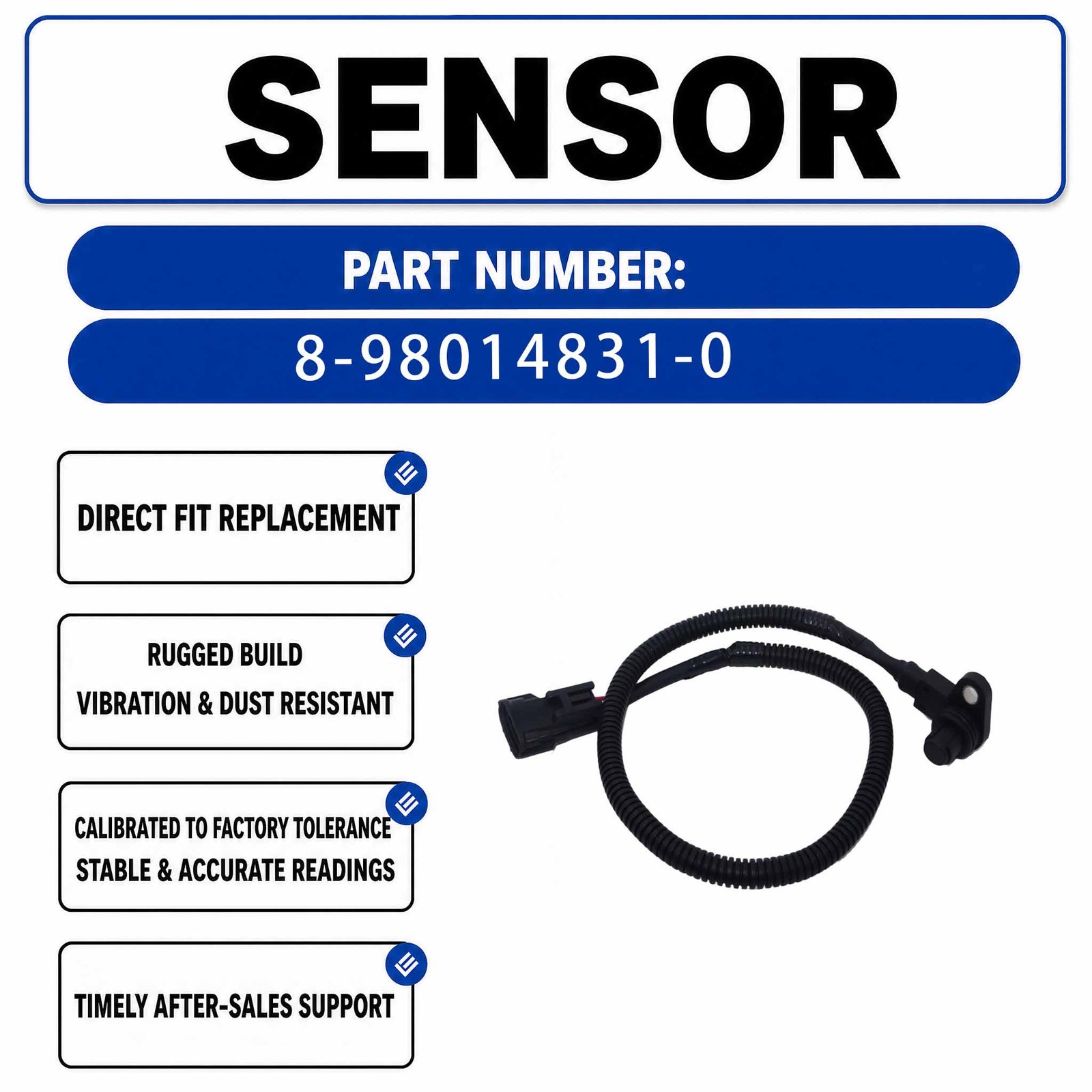 Camshaft Sensor 8-98014831-0 For Isuzu 4HK1 6HK1 Engine