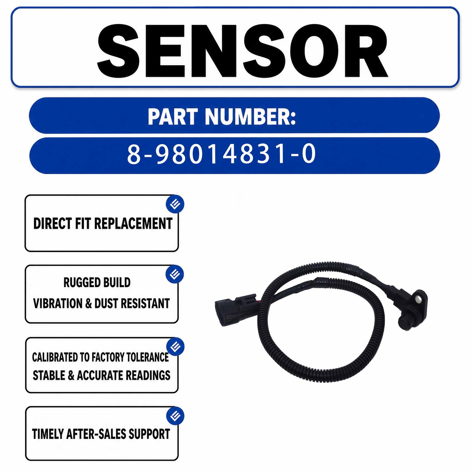 8-98014831-0 Camshaft Sensor For Hitachi SH210-5 ZAX200-3 ZAX210-3 ZAX230-3