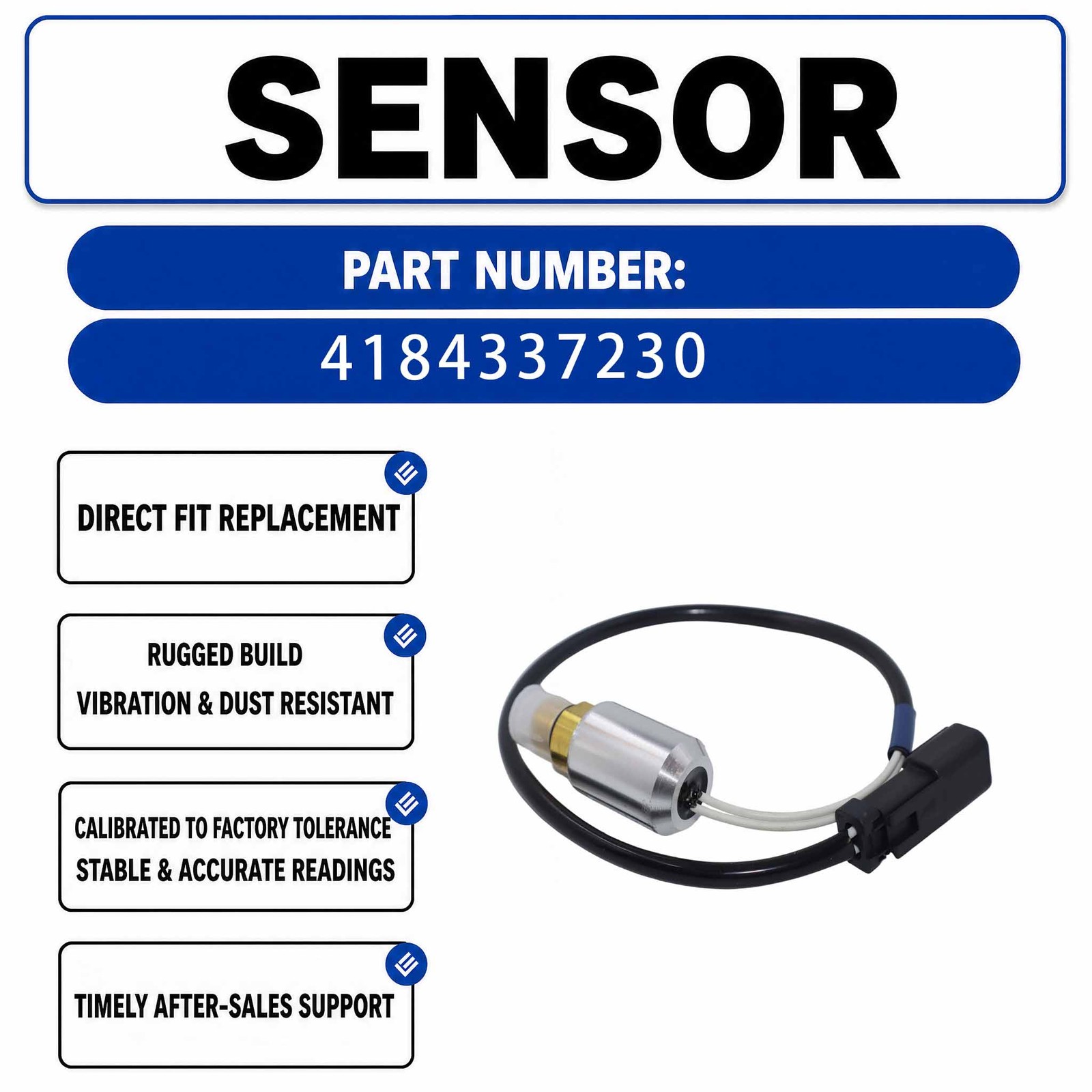 418-43-37230 4184337230 Pressure Switch Sensor For Komatsu GD555 GD655 GD675