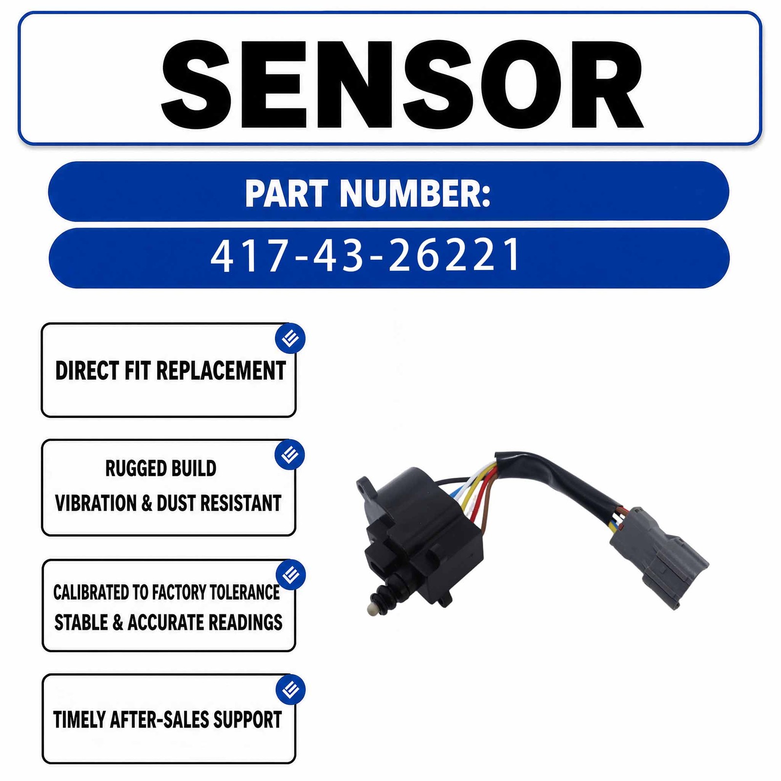 417-43-26220 Automotive Ignition Coil Assembly For Komatsu WA320 WA380-3 Wheel