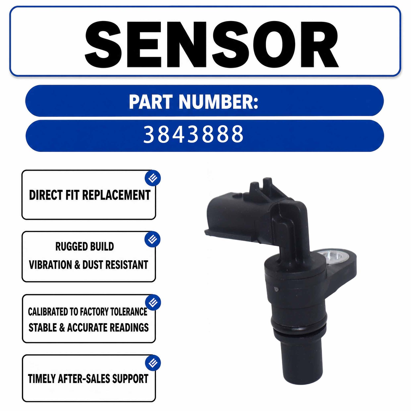 Crankshaft Sensor 384-3888 3843888 For Caterpillar CAT 416F2 420F2 428F2 432F2