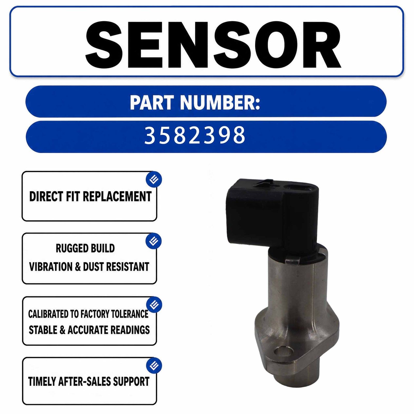 358-2398 3582398 16V Tachometer Sensor For Caterpillar CAT C13 MARINE MG630