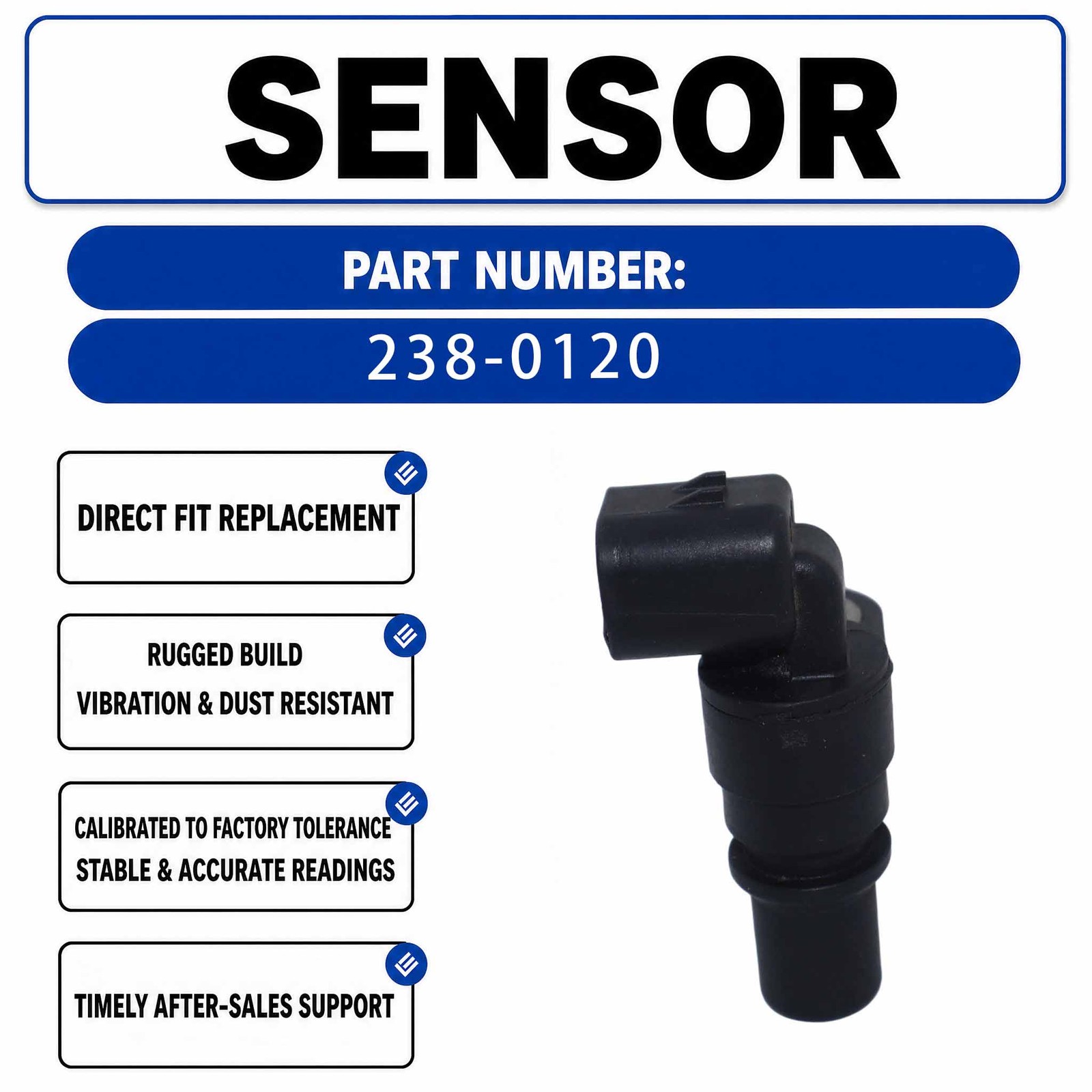 238-0120 Crankshaft Position Sensor For Caterpillar CAT IT14G2 IT38H IT14G