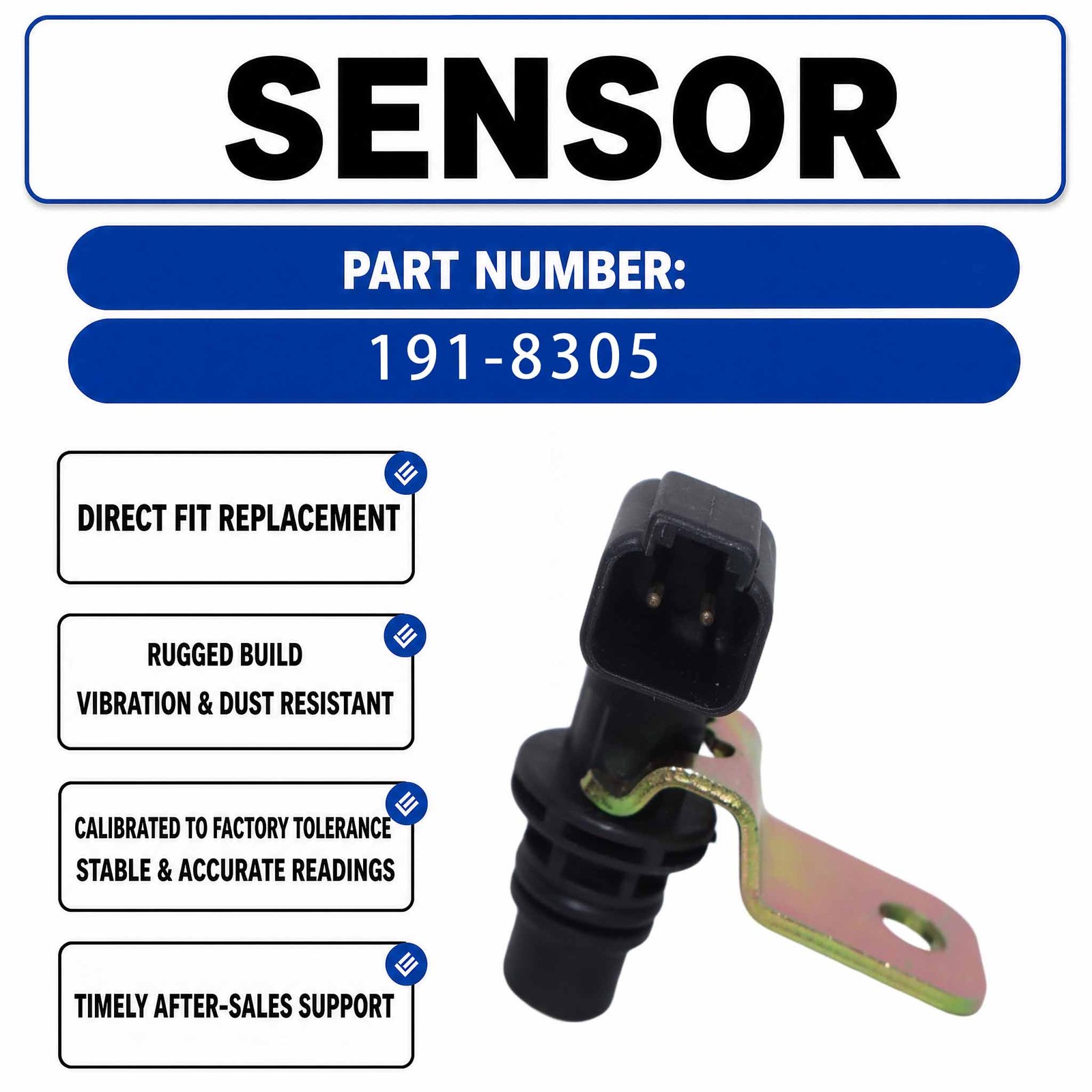 Speed Sensor 191-8305 1918305 For Caterpillar CAT R2900 XE Expand mining