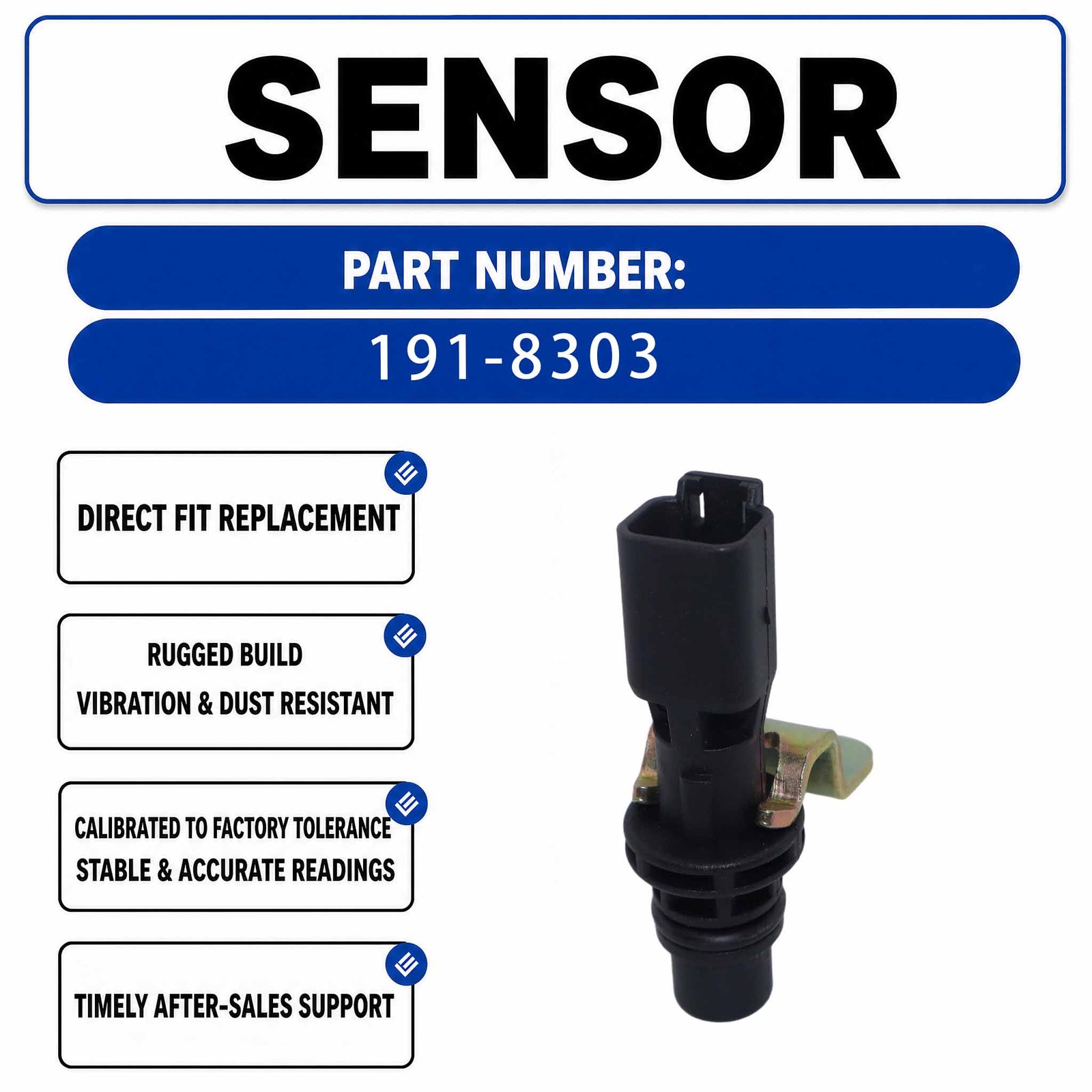191-8303 1918303 Crankshaft Position Sensor Speed Sensor For Caterpillar CAT