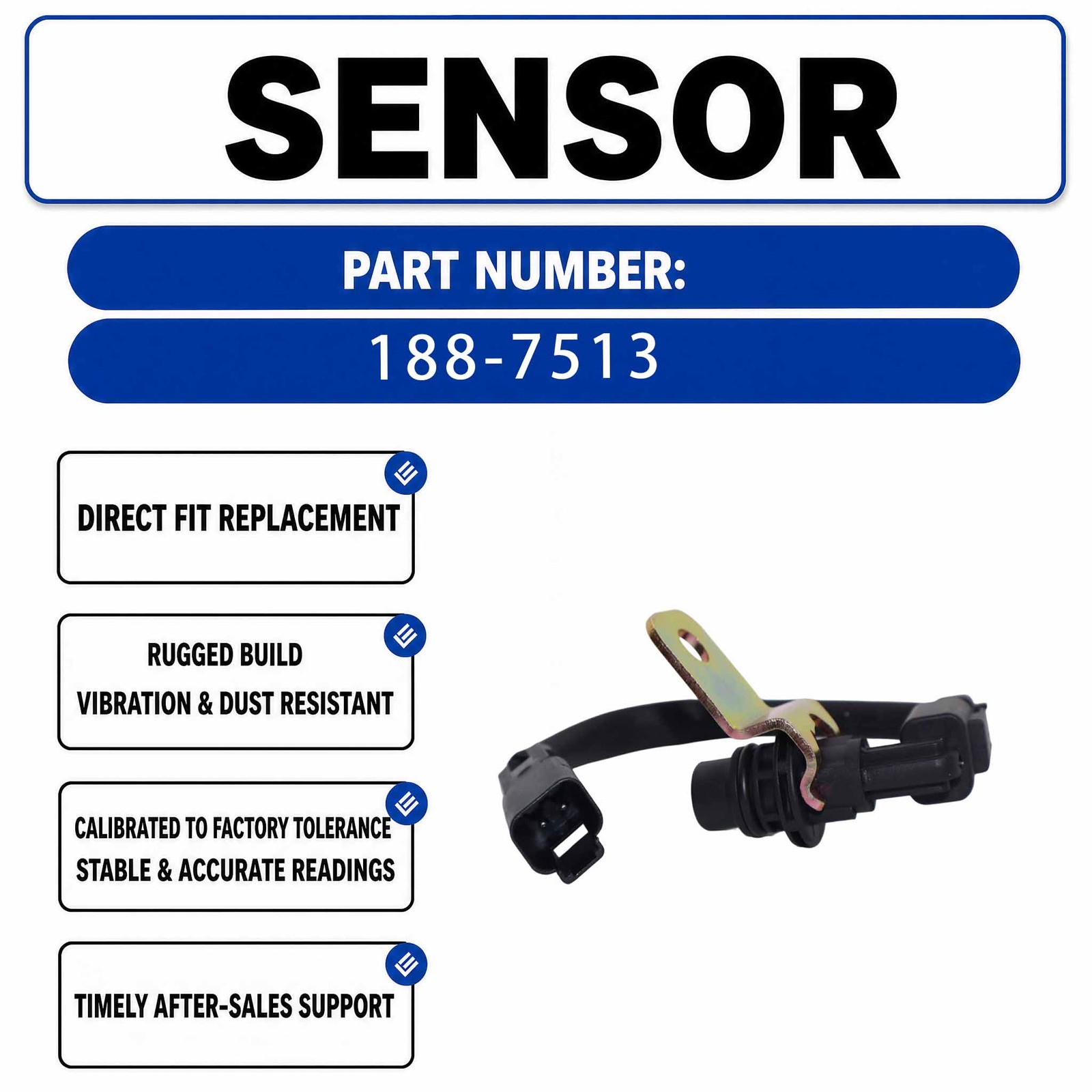 Crankshaft Position Sensor 188-7513 279-9829 For Caterpillar CAT SR4B Generator