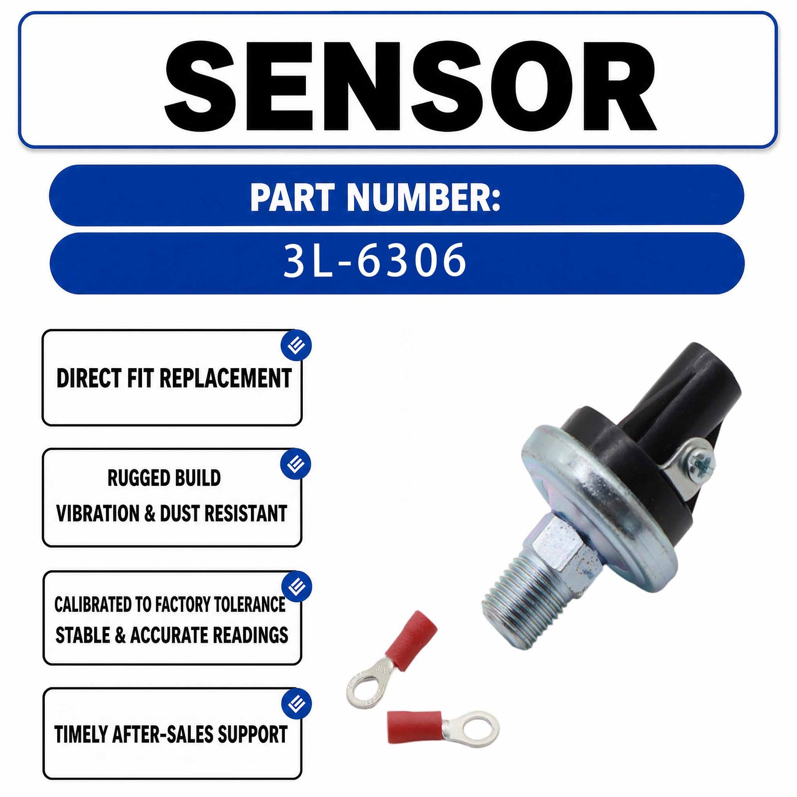 3L-6306 Engine oil pressure gauge pressure switch For Caterpillar CAT 666 666B