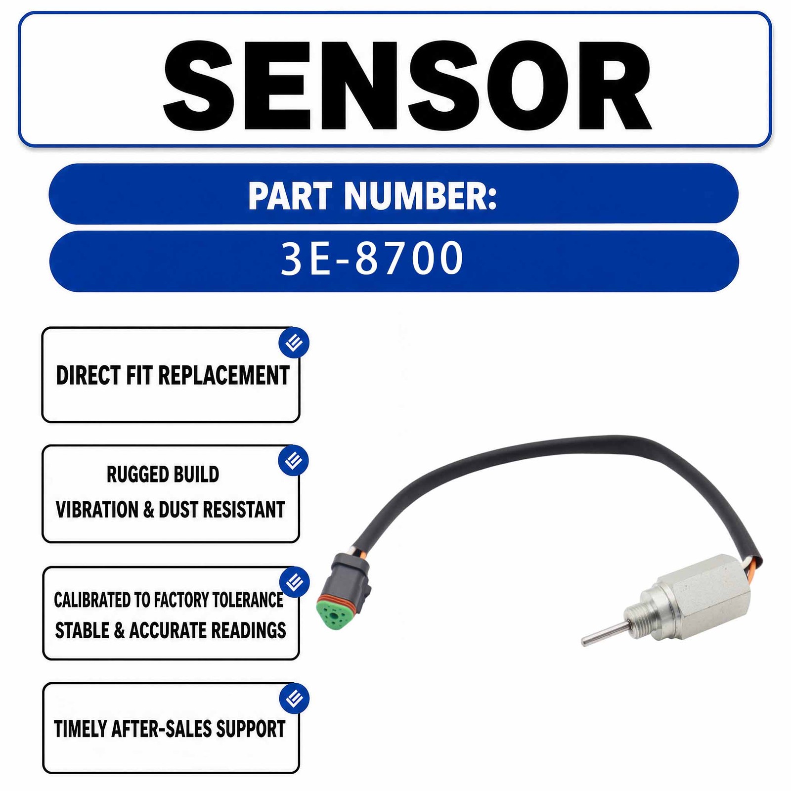 Temperature sensor 3E-8700 For Caterpillar CAT SPF343C Suction Pump