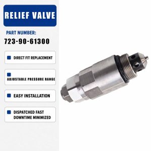Relief Valve HM-E10006 723-90-61300 For Komatsu PC200-5 PC200-6 PC200-7 PC60-6