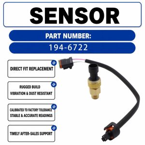 194-6722 116kPa brass pressure sensor For Caterpillar CAT 972H 988F II 950G II