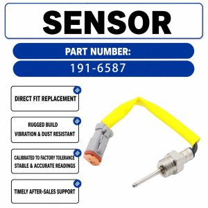 191-6587 10mA 2-pin passive temperature sensor For Caterpillar CAT 3126B C9 C7