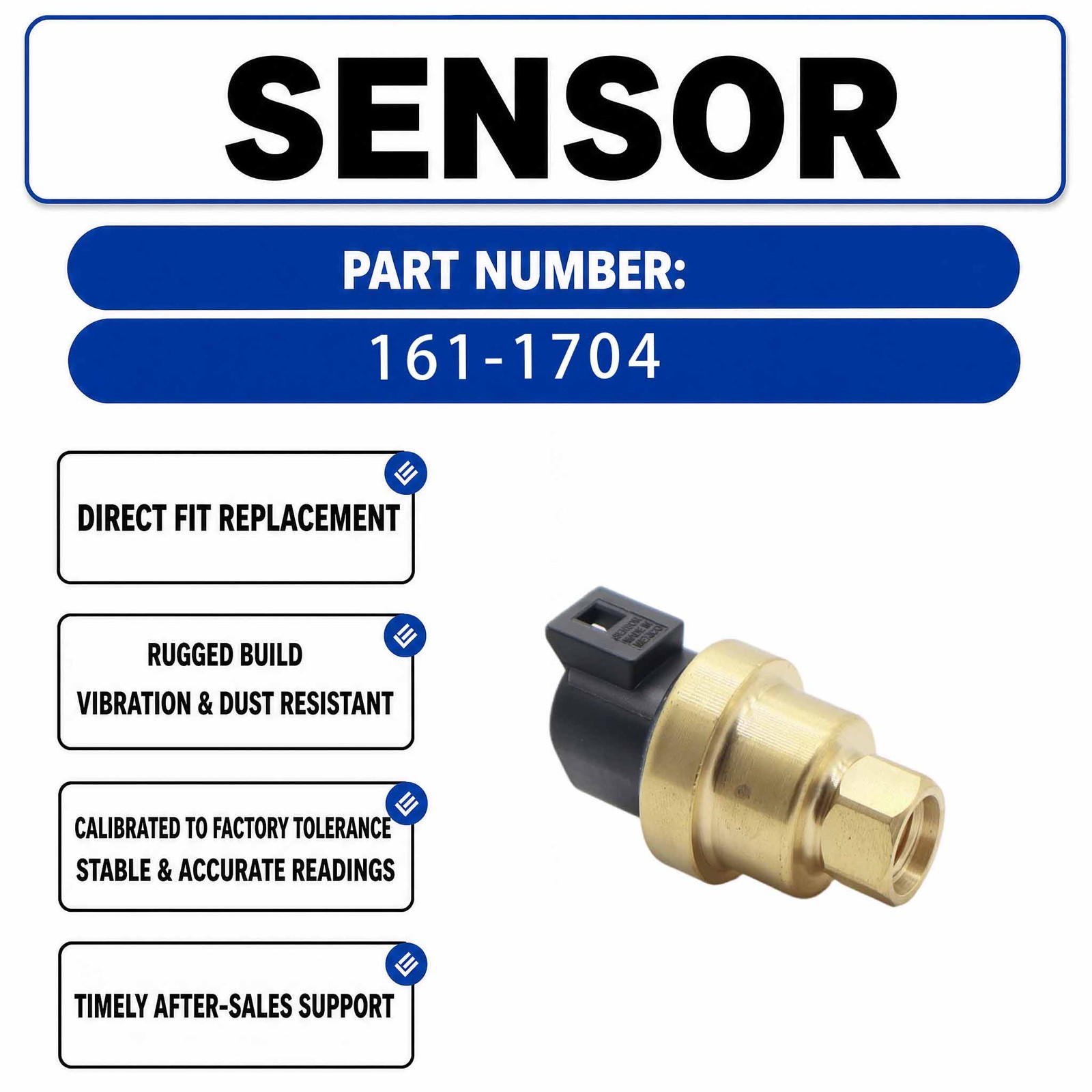 Pressure sensor 161-1704 For Caterpillar CAT 584HD 584 Consolidated Transport