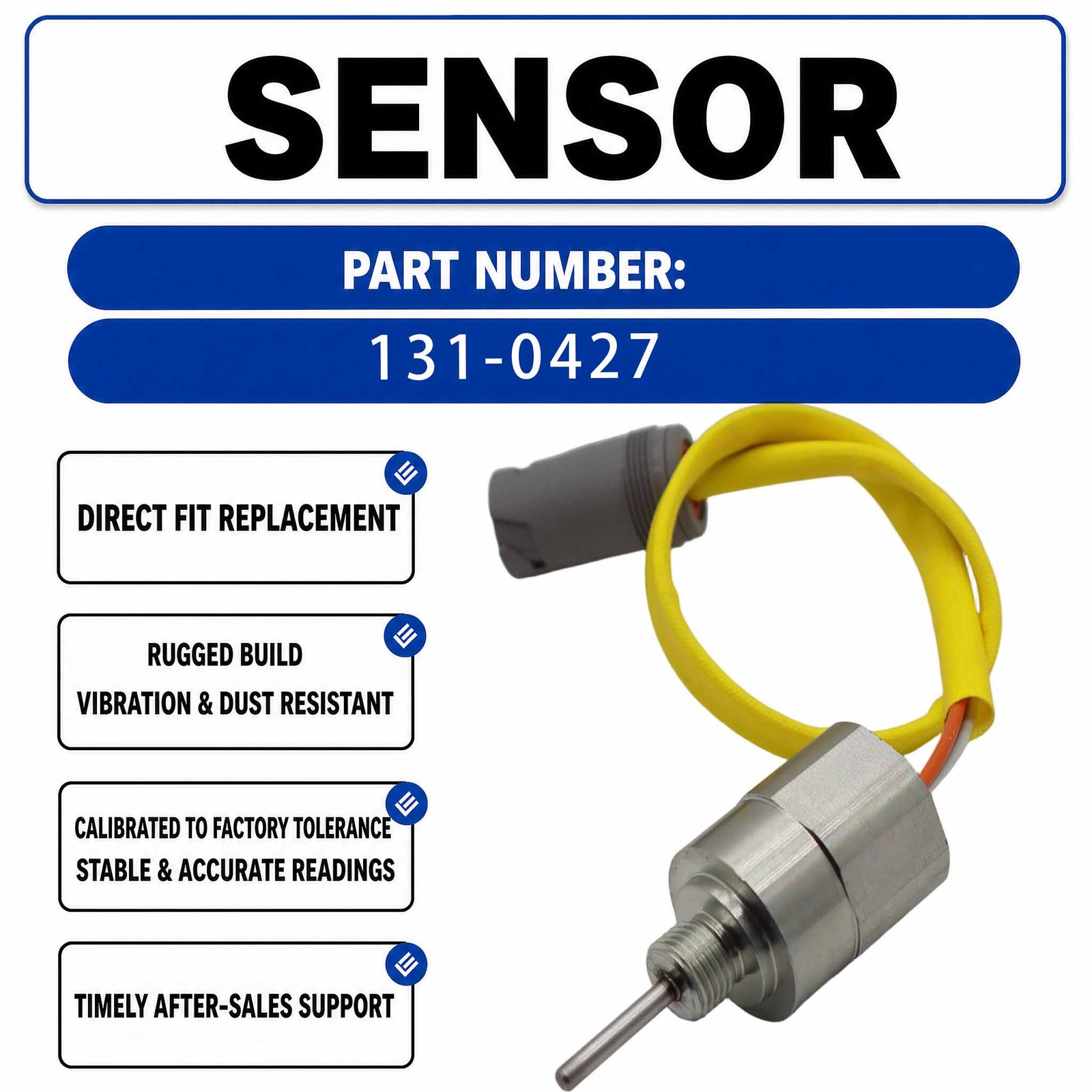 Temperature sensor 131-0427 For Caterpillar CAT IT62G IT38H IT38F IT38G II