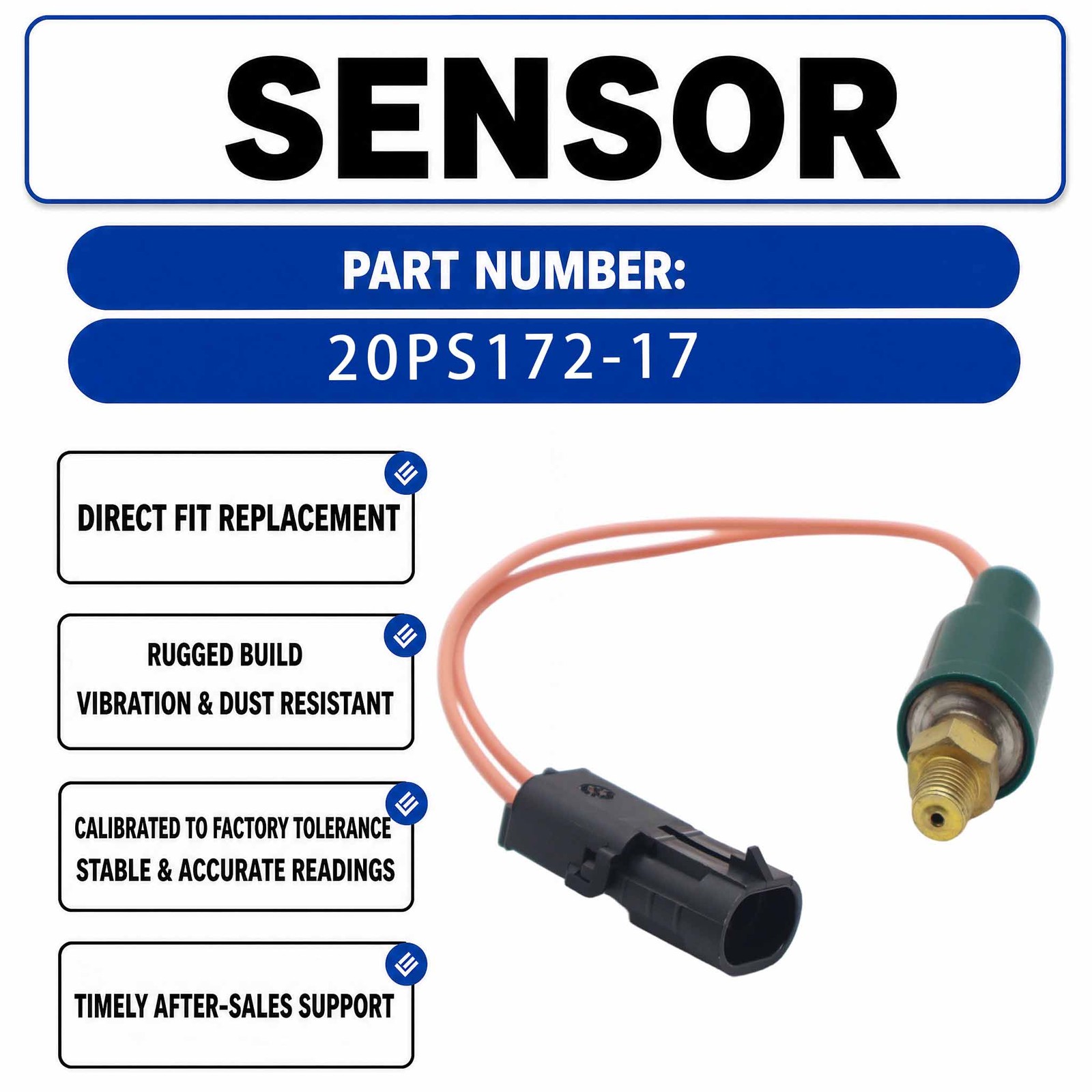 12-00309-04 20PS172-17 High Pressure Switch For Carrier Supra Vector Series