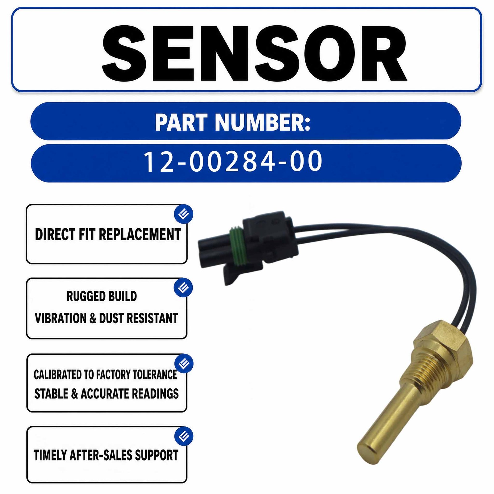 12-00284-00 120028400 Temperature Sensor For Carrier Vector 1950MT 1850MT
