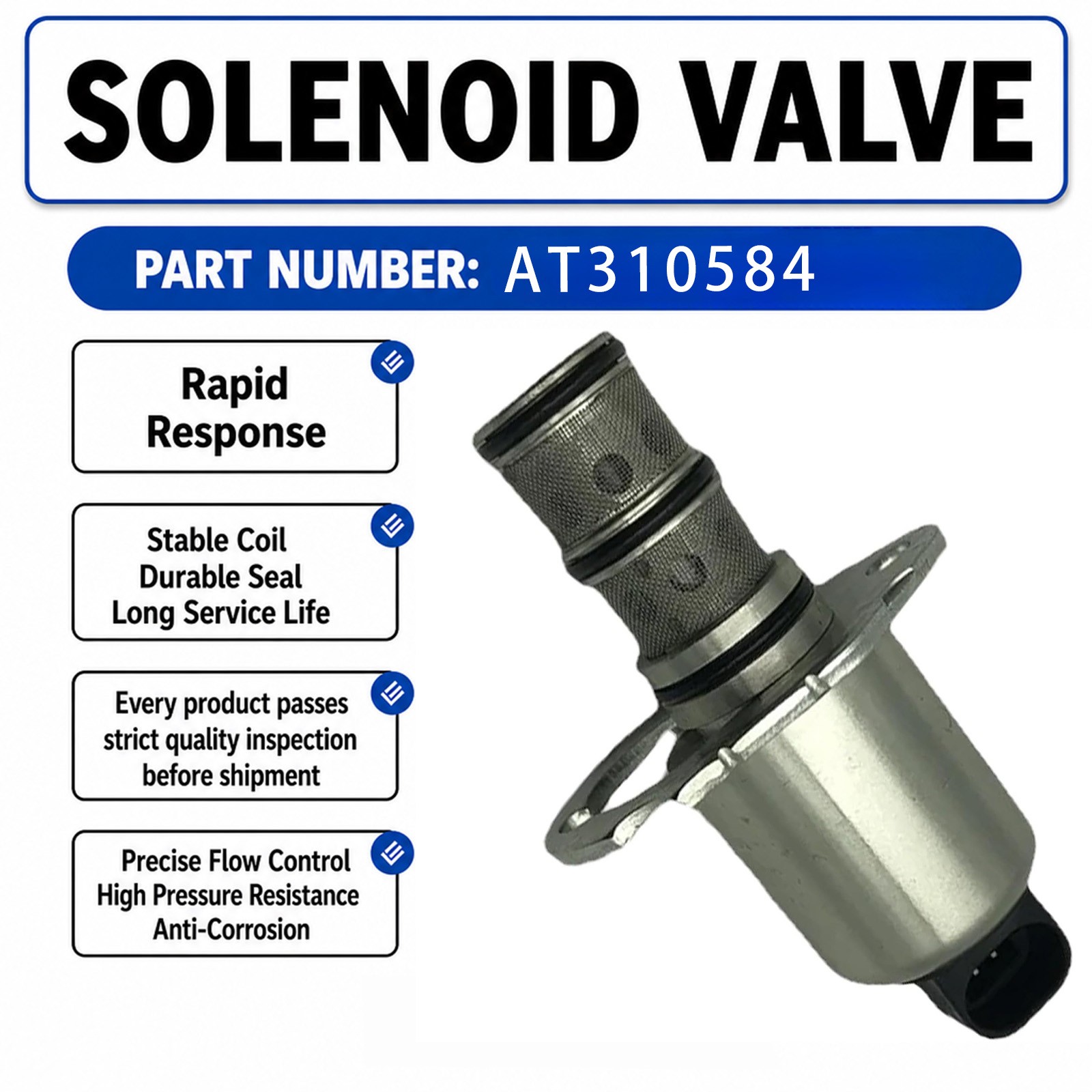 Hydraulic Solenoid Control Valve AT310584 For JD Tractor 6000 7000 Series