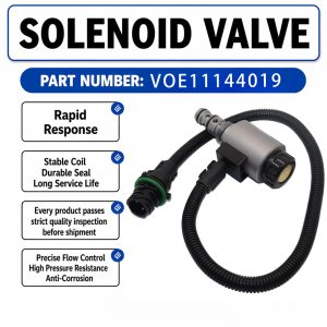 24V Solenoid Valve VOE11144019 For Volvo L90E L110E L120E L150E L180E L220D
