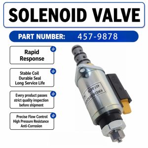 457-9878 Solenoid Valve For Caterpillar CAT 330D MH 328D LCR 314D LCR 329D L