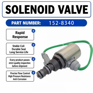 24V Solenoid Valve 152-8340 For Caterpillar CAT D6T LGP D8T D8N Crawler Tractors