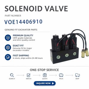 VOE14406910 Solenoid Valve for Volvo EC135B EC140B EC160B EC180B EC210B EC240B